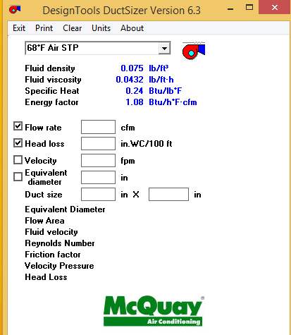 McQuay Duct Sizer Download Free