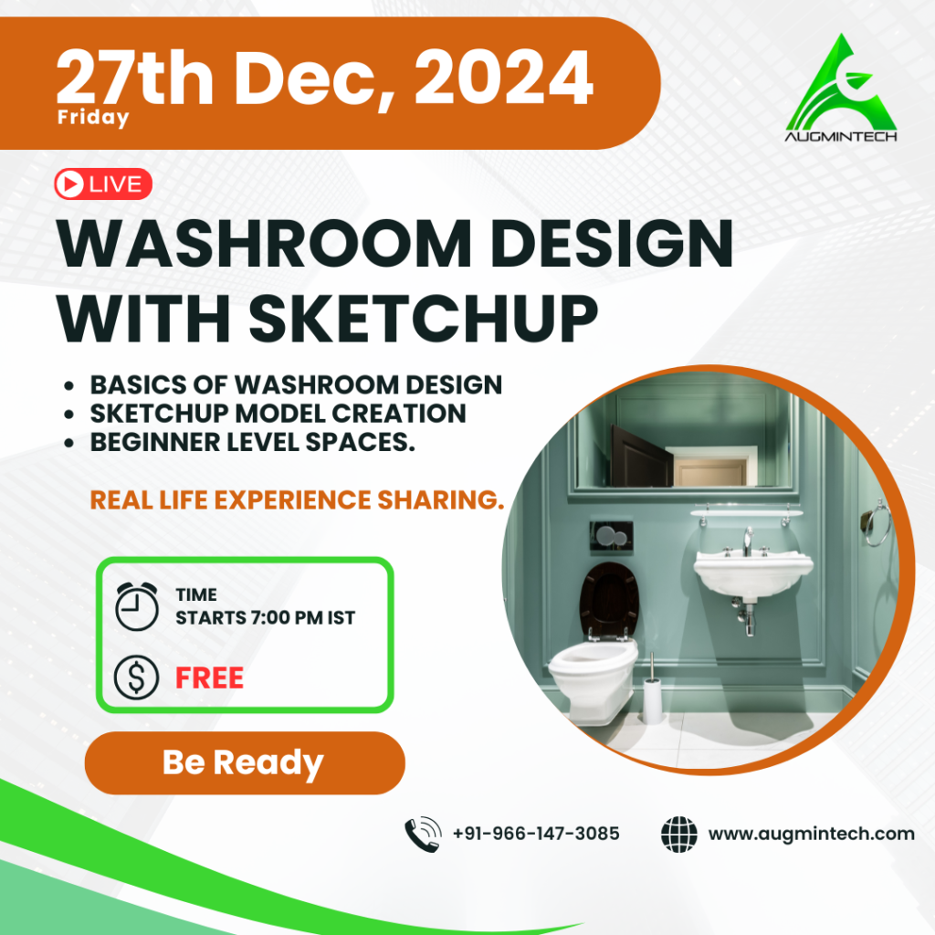 Washroom Design with Sketchup