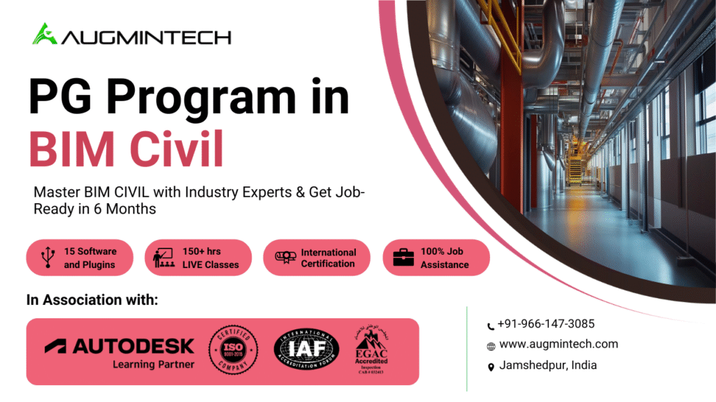 Autodesk-Certified BIM Civil Program with 100% Job Assistance - Master Revit, Navisworks & 15+ tools, real ISO 19650 projects, and get career-ready in 6 months.