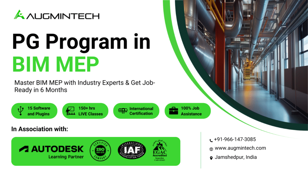 Autodesk-Certified BIM MEP Program with 100% Job Assistance - Master Revit, Navisworks & 15+ tools, real ISO 19650 projects, and get career-ready in 6 months.