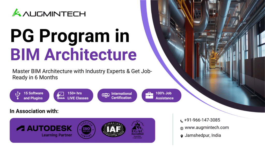 Autodesk-Certified BIM Architecture Program with 100% Job Assistance - Master Revit, Navisworks & 15+ tools, real ISO 19650 projects, and get career-ready in 6 months.