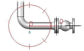 The routing compass and component connection geometry, illustrated in Autodesk’s 2027 Help.