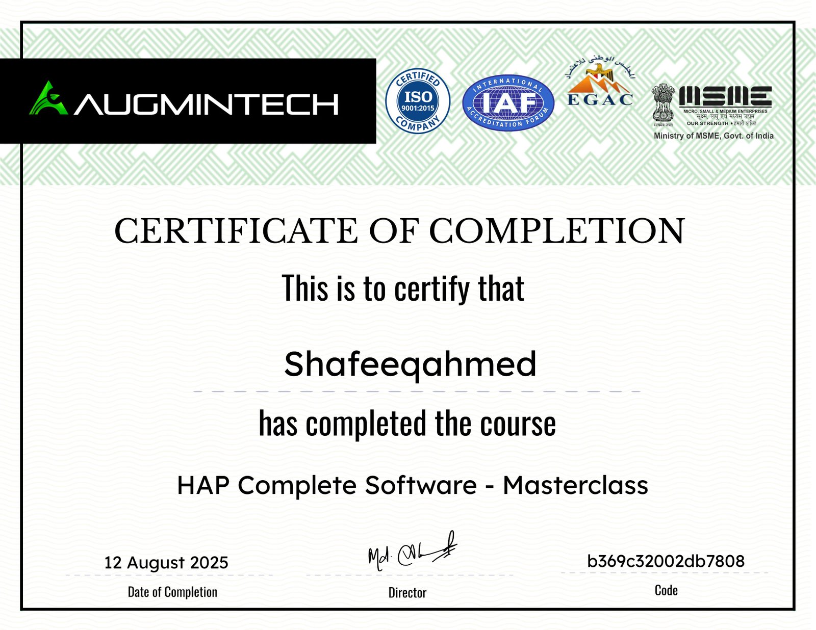 HAP Complete Software - Masterclass