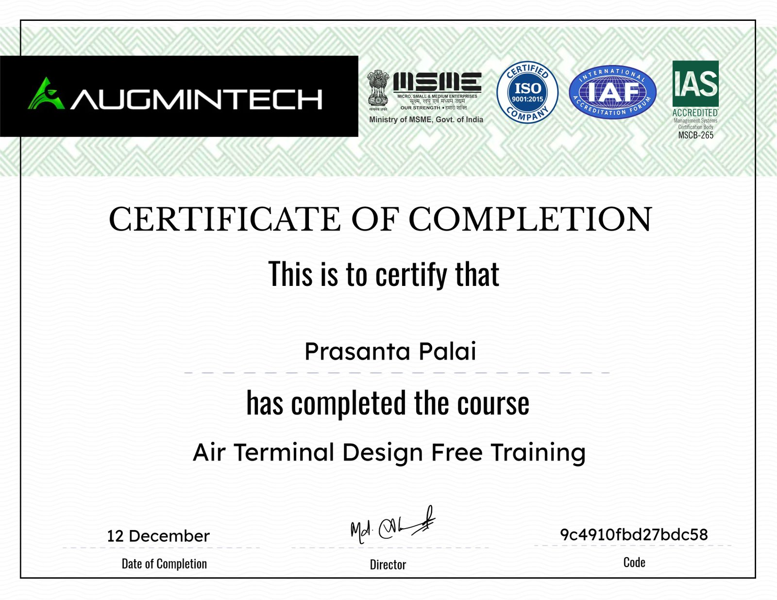 Air Terminal Design Free Training